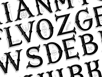 "Tradicija" Initials design font font design gothic illustration initials letterpunch sign design tattoo traditional typography typography art vector vintage