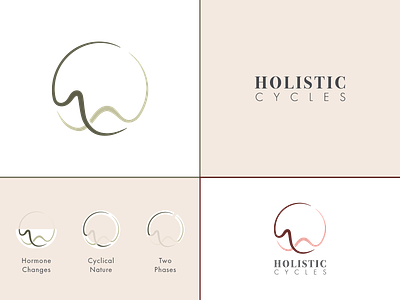 Holistic Cycles branding case study circle cycles design graphic design holistic hormones logo type womenshealth