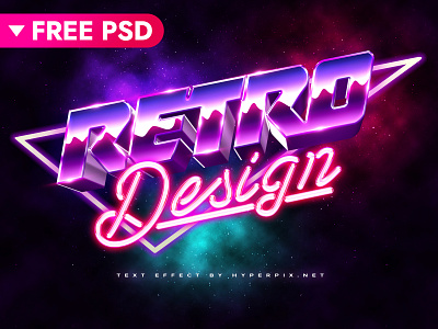 [FREE DOWNLOAD] 3D 80s Text Effect 1980 80s download free freebie futuristic mock up mockup photoshop psd photoshop retro style styles synthwave template text design text effects text styles typogaphy vintage