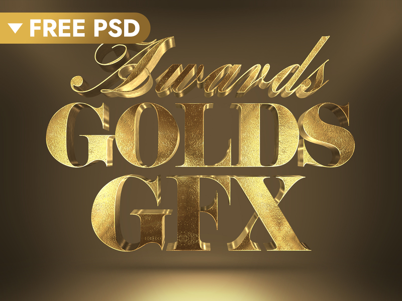 Download 3D Gold Text Effect by Hyperpix Studio on Dribbble