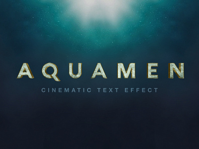 Aquaman Text Effect