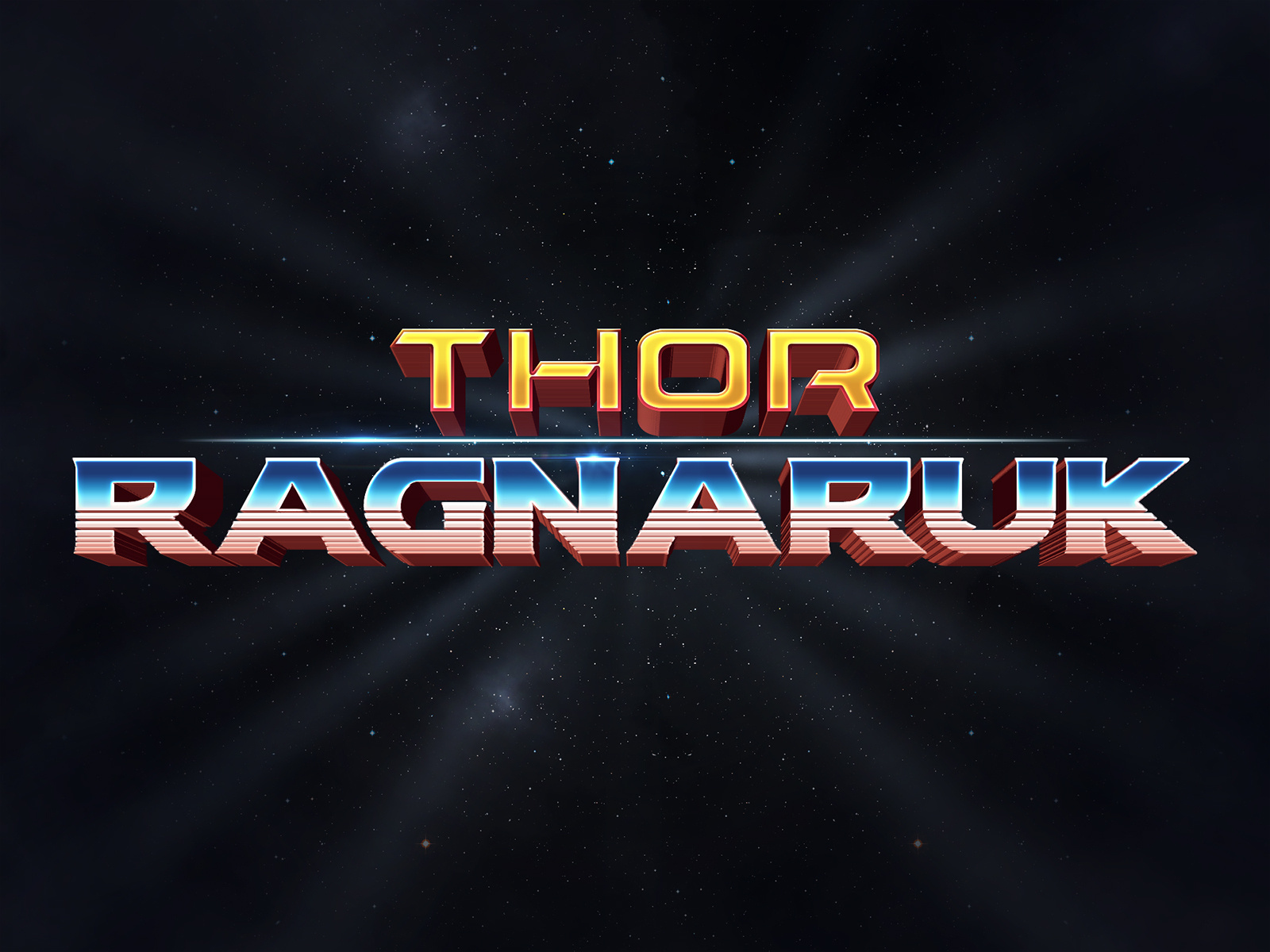 Thor: Ragnarok 3D Text Effect by Hyperpix on Dribbble