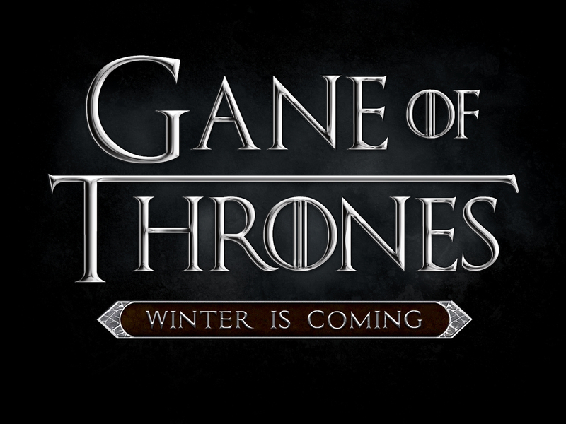 game of thrones word font