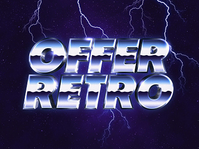 80s Text Effect