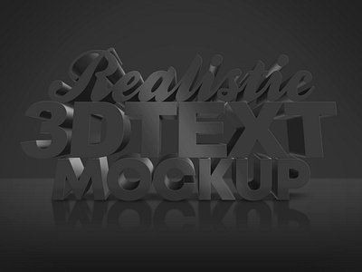 3d Text Mockup Designs Themes Templates And Downloadable Graphic Elements On Dribbble