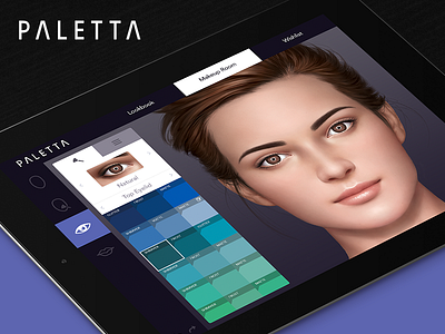 Paletta iPad App fashion flat ios ipad makeup ryan brock tablet ui utility ux