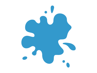 Splat! blue illustration paint ryan brock slime splat splatter vector