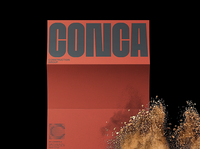 Conca Construction Group brand collateral branding construction design graphic design logo monogram