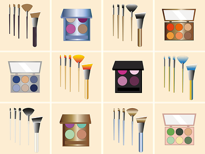 Makeup Brush Set & Eye Shadow Palette