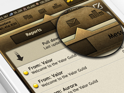 Floating Inbox button compose edchao game game ui inbox iphone mail mobile refresh ui