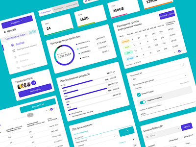 Aitucloud ui elements app chart cloud dashboard iaas infrastructure inputs ui uxui