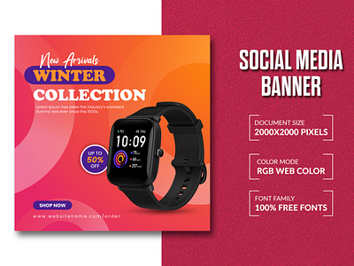 Smart Watch Social Media Banner