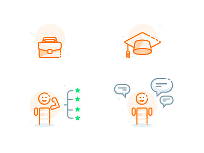 Newbees Spot Illustrations education languages skills spot illustration work experience