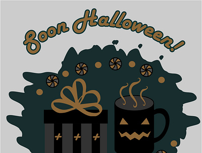Halloween sweets branding design graphic design green halloween illustration logo sweets вектор