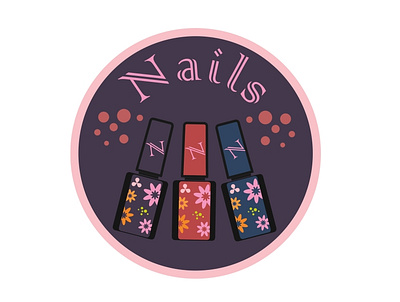 Nails logo branding logo nails vector