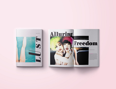 Lust Magazine design graphic design layout design magazine design press design typography