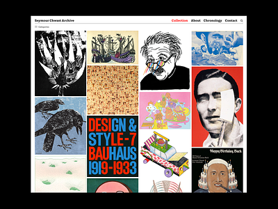 Seymour Chwast Archive illustration ui ux web design