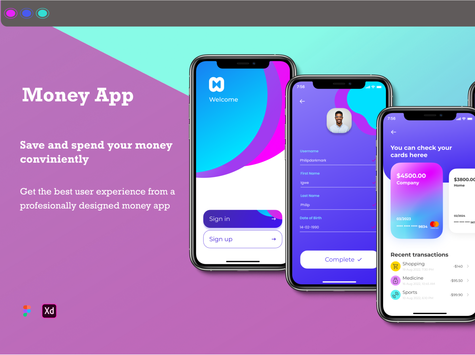 money-app-by-philip-darkmark-on-dribbble