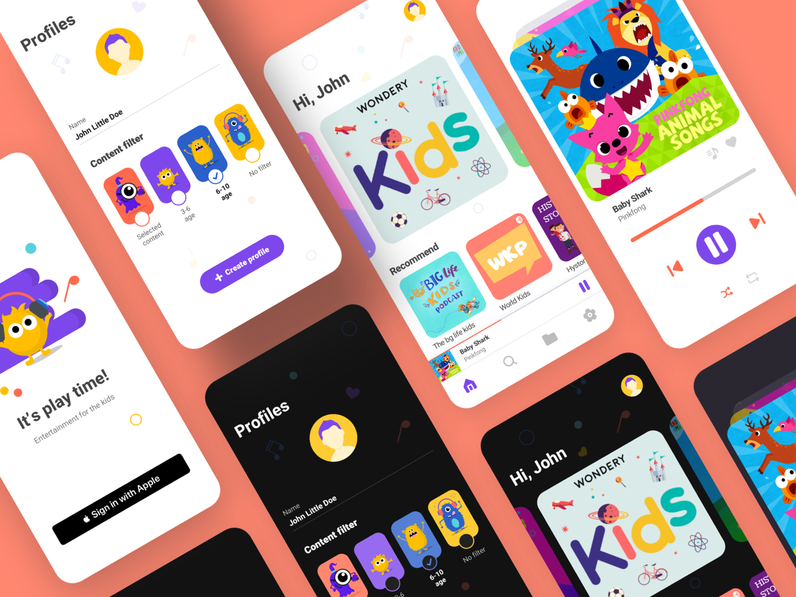 Player for kids by Michel Fraga on Dribbble