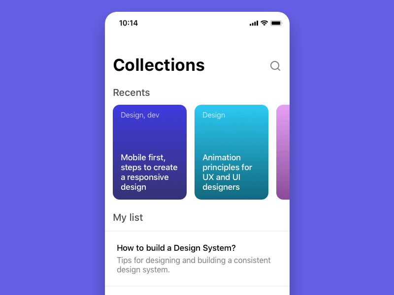 Search animation dailyui mobile product design ui ux
