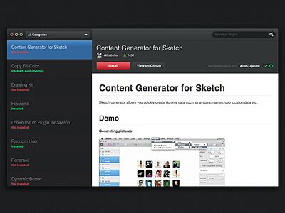 Sketch toolbox UI proposal design mac plugins sketch