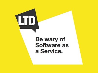 Article - Be Wary of Software as a Service