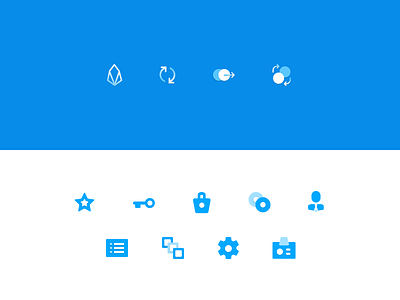 Scatter Icons assets blockchain contact exchange explore iconography icons identity key list networks refresh scatter send settings shopping wallet