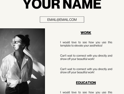 Elegant Resume Design branding cv design graphic design portfolio resume