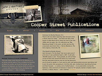 Cooper Street Publications Website graphic design website