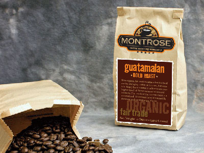 Montrose Coffee Logo & Label graphic design logo packaging