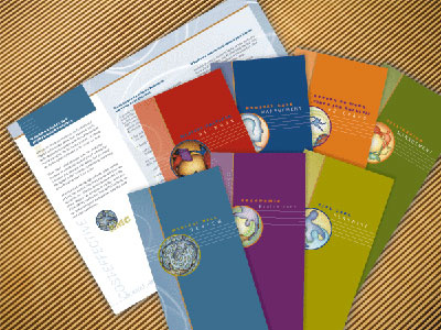 AMC Tri fold Brochures brochure collateral corporate identity graphic design