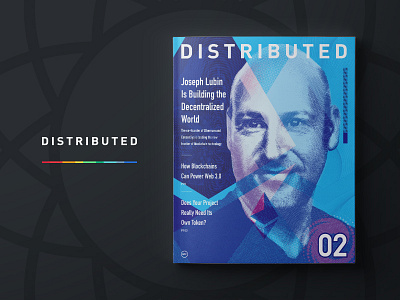 Distributed 02 Publication bitcoin blockchain btc crypto design distributed magazine print