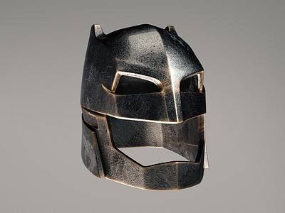 Batman Helmet 3d c4d cgi cinema 4d design helmet metal octane render robot rust texture