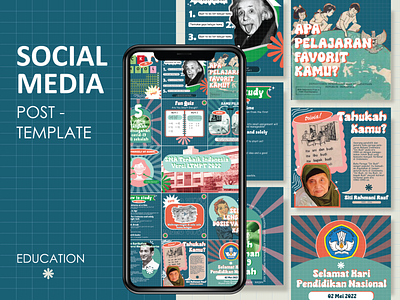 Social Media Post Template branding design graphic design illustration vector