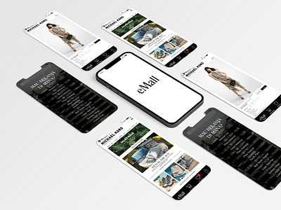 Online Shopping Mobile Apps branding design graphic design logo ui ux