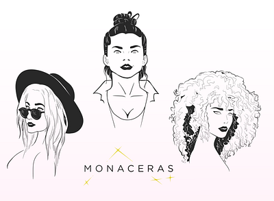 MONACERAS 2d branding conceptart design illustration illustrator logo vector