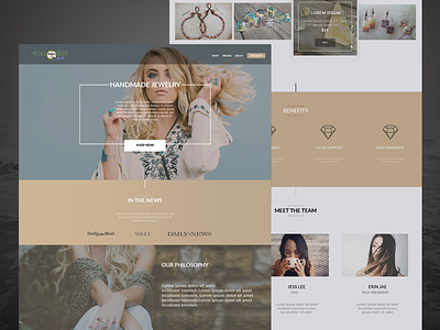 Jewellery Store Landing Page