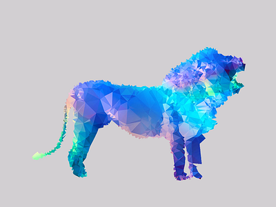 Polygon Lion Logo by Evelin Paulik on Dribbble