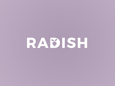 Radish Logo cooking design flat logo radish recipe simple website