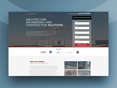 Viatechnik Thumbnail blue company flat flat design homepage landing page minimal minimalist web design