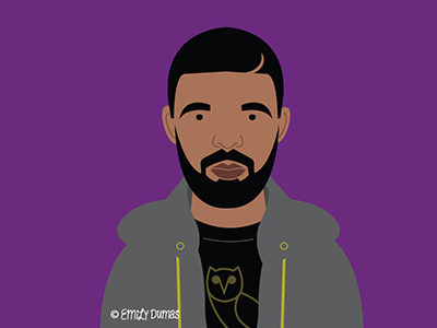 Drake drake hip hop illustration illustrator ovo portrait rapper toronto vector