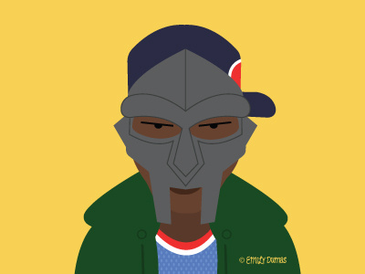 MF Doom hip hop illustration illustrator mf doom portrait rap vector