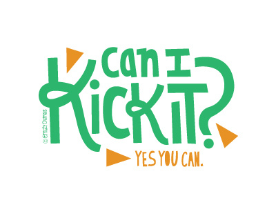 Can I Kick It? hand lettering hip hop illustration illustrator lettering lyrics tribe called quest vector