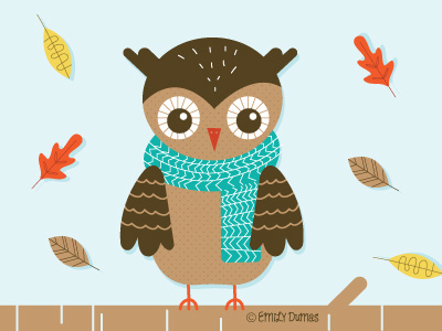 Fall Owl by Emily Dumas on Dribbble