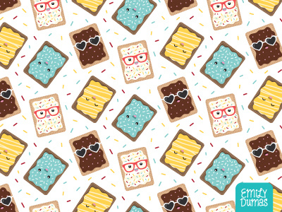 Toaster Pastries emil dumas pattern pop tarts repeat pattern snack surface design toaster pastries vector