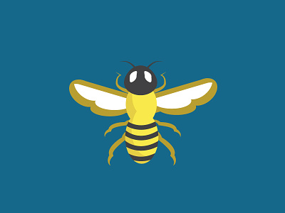 Bee bee bug bumble flat hornet insect vector