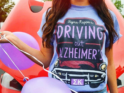 Driving Out Alzheimer's Logo / Shirt Design car design kappa logo photo shirt show sigma sorority