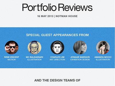 Portfolio Reviews