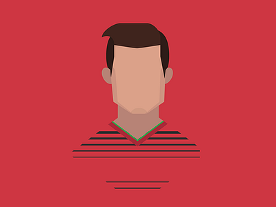 Cristiano football illustration minimal portrait portugal ronaldo soccer vector world cup