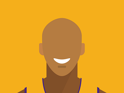 (WIP) Kobe basketball kobe bryant minimalist nba portrait vector